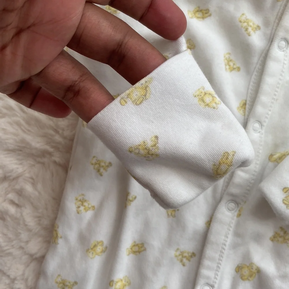 Ralph Lauren Bear Snap Pajama Sleeper